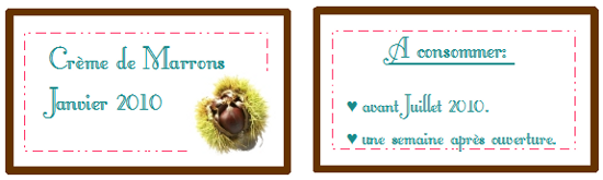 étiquettes étiquettes