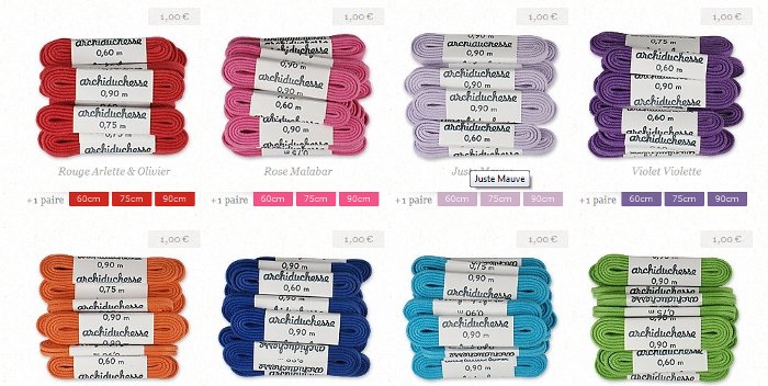 lacets archiduchesse