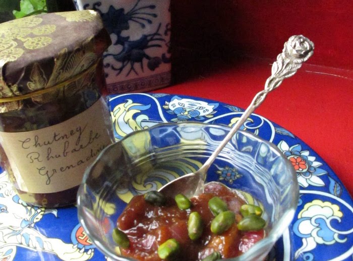 chutney rhubarbe grenadine_roseau