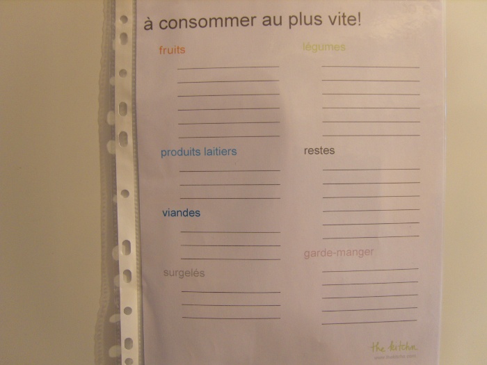 Pdf aide pour gérer ses aliments/cuisine