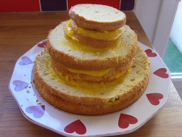 Génoise au citron meringuée