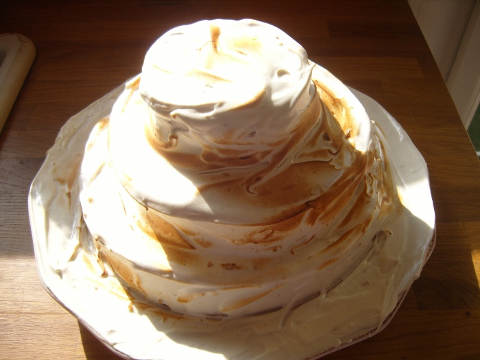 Génoise au citron meringuée