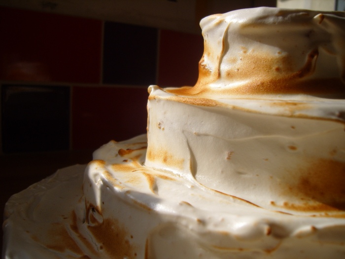 Génoise au citron meringuée