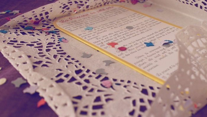 faire part et enveloppe en napperon de papier mariage dmes.fr