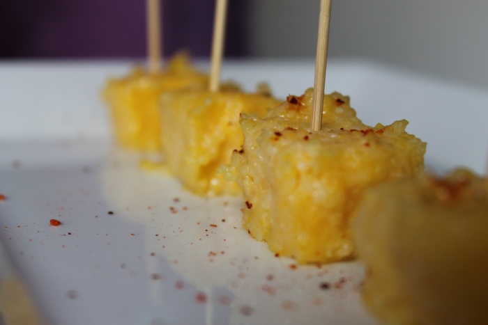 carrés de polenta au parmesan dmes.fr