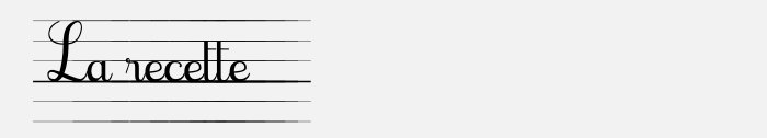 la recette
